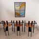 3 old Karl Friedrich Forster raw design chairs model Trix KFF postmodern 70s/80s