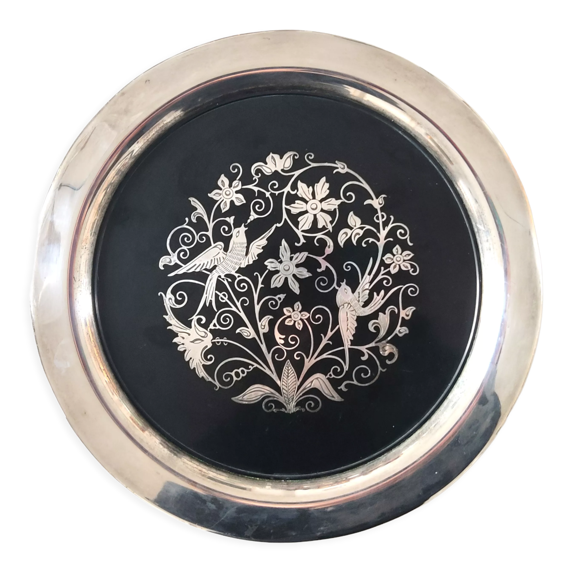 Plateau Métal argenté Oneida USA