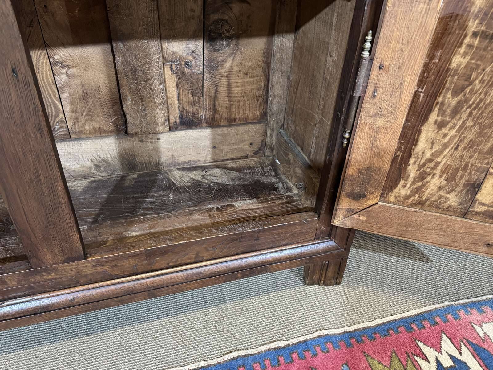 18th-century oak wardrobe