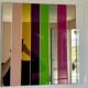 Andrea Lussoli — sculptural wall mirror in coloured glass, signed