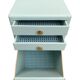 Vintage gray green bathroom chest of drawers