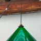 Lampe opaline verte ancienne