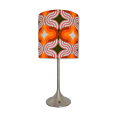 Lampe de table en aluminium brossé 1970s