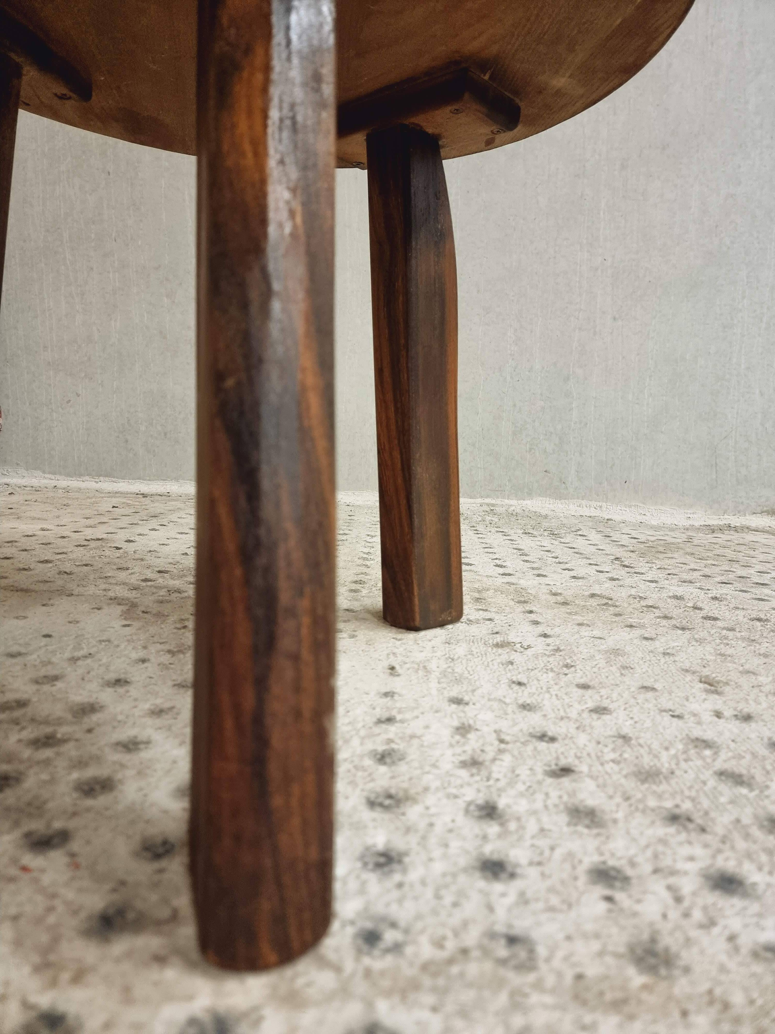 Vintage coffee table brutalist side table plant table 60 cm