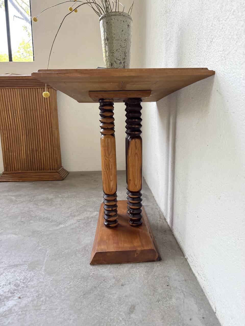 Dudouyt Courtray oak art deco console table