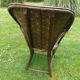 Bamboo and chestnut armchair