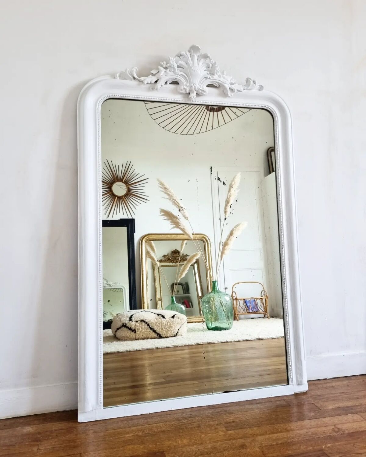 Miroir Louis Philippe blanc