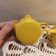 Service à thé pour 2 vintage jaune limoges