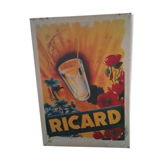 Ricard enamel plate
