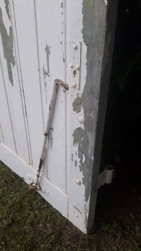 Shutters 4 leaves H148xL245cm antique oak pair 1