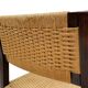 Vintage dining room chairs with papercord seat / 1970 design