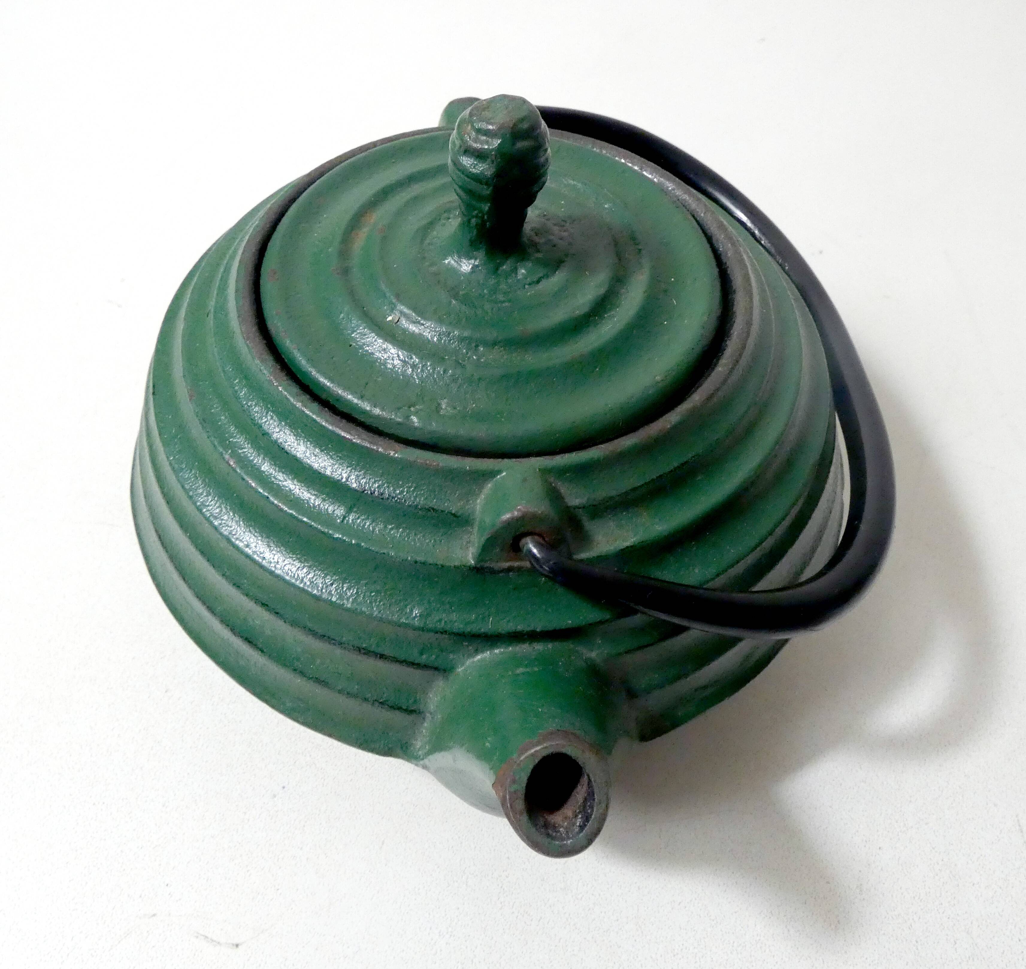 Cast iron teapot