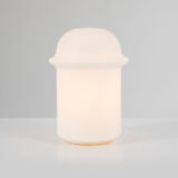 All glass table or floor lamp by Karel Volf, Valasske Mezirici, 1970s