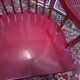 Vintage wooden rocking chair burgundy paint
