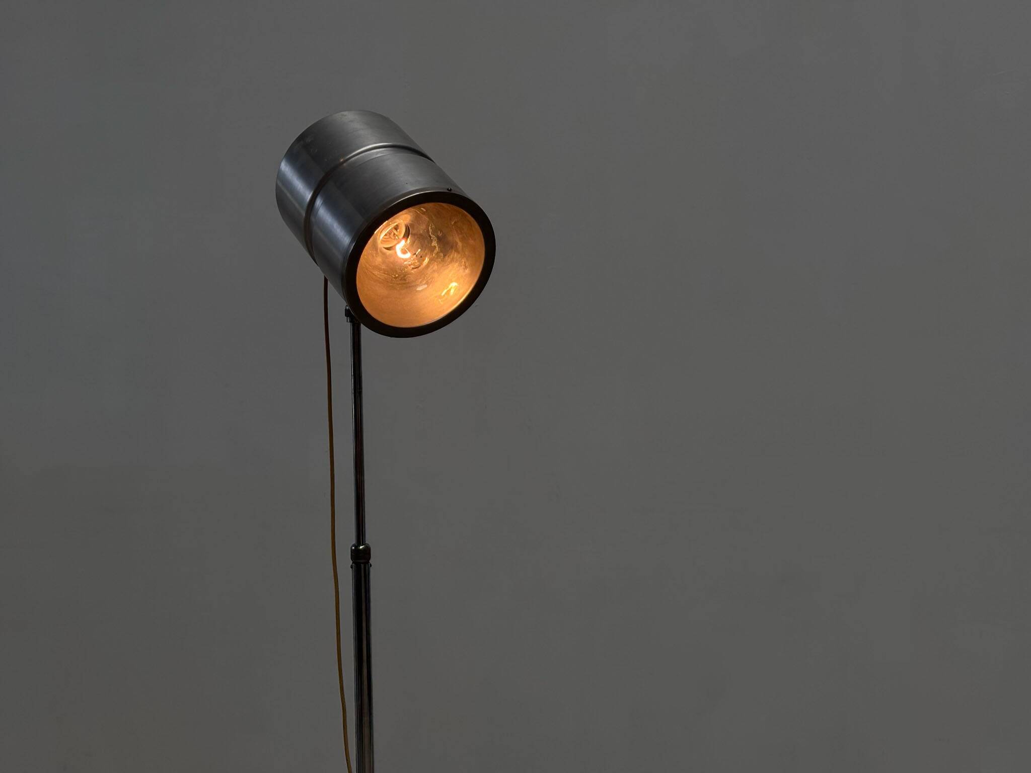 Chrome French floor lamp