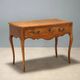 Baroque antique console in walnut and bronze, Italy, 18th century.