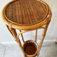 Porte plante seventy’s rotin bambou