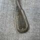 6 small vintage dessert spoons in silver metal