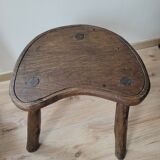 Pair of tripod brutalist stools