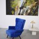 Austrian wingback armchair