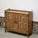 Oak sideboard 1970 Guillerme and Chambron for Your Home Circa edition