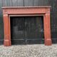 Louis XVI style fireplace in antique red marble, France, circa 1880