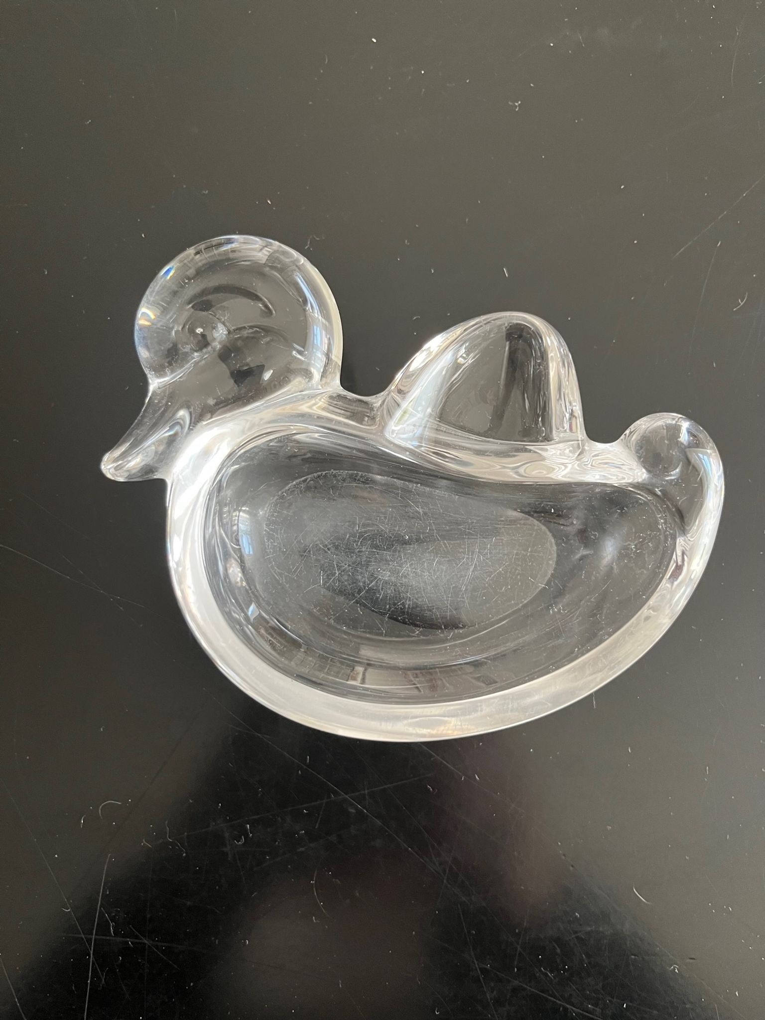 Vide poche canard cristal
