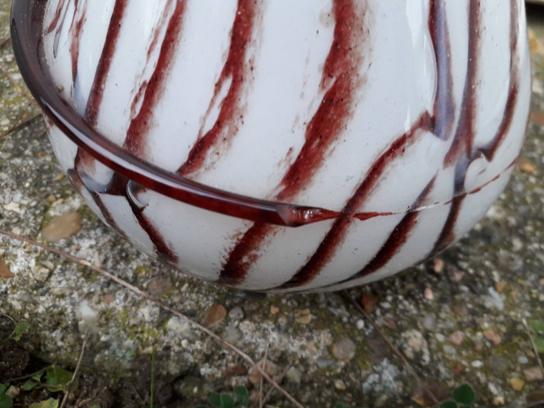 Vase soliflore en verre Diverchy