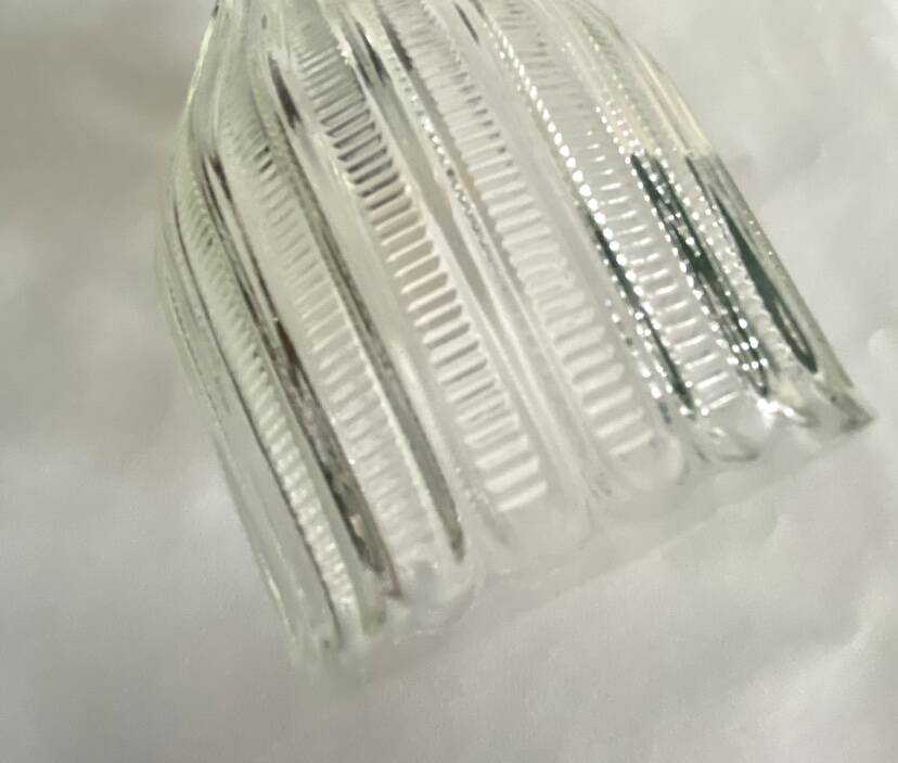 Glass pendant light, porcelain, ceramic ceiling light