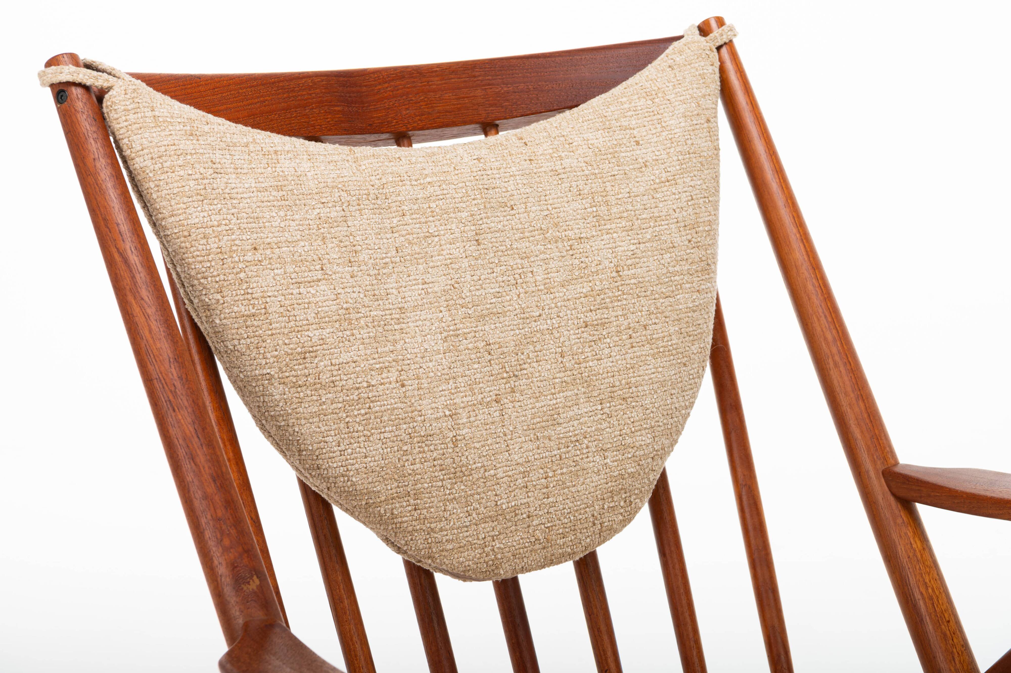 Scandinavian Rocking Chair by Frank Reenskaug for Bramin, Denmark, 1960s