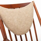 Scandinavian Rocking Chair by Frank Reenskaug for Bramin, Denmark, 1960s
