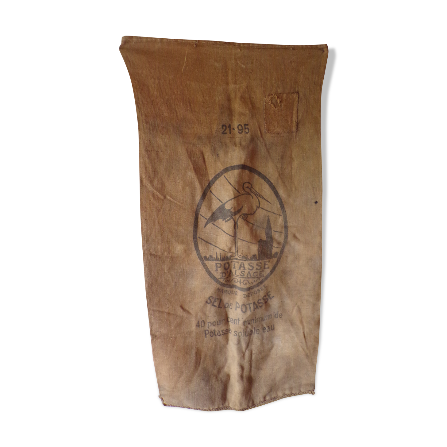 Bag burlap potash of alsace