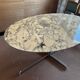 oval Arabescato marble table Roche Bobois Knoll Vintage design