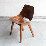 Set of 6 'Tonneau' dining chairs by Pierre Guariche