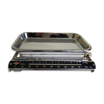 Old metal and chrome metal balance - Krups brand - 1960s