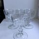 Set of 6 mismatched crystal champagne glasses 50-60s