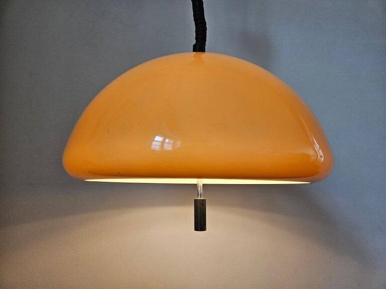 Midcentury Rare Pendant Guzzini, Luigi Massoni, Italy, 1970s