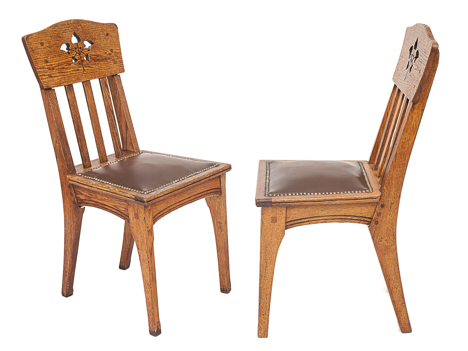 Set de 6 chaises Art Nouveau par Léon Jallot