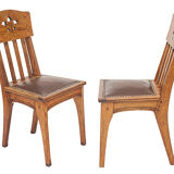 Set of 6 Art Nouveau chairs by Léon Jallot