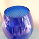 Très grand verre / vase Empoli Bleu