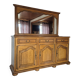 Rustic style buffet with mirror – Solid wood – Very good condition