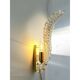 Pair of Italian Venetian Gold “Graniglia” Leaf Murano Glass Wall Sconces