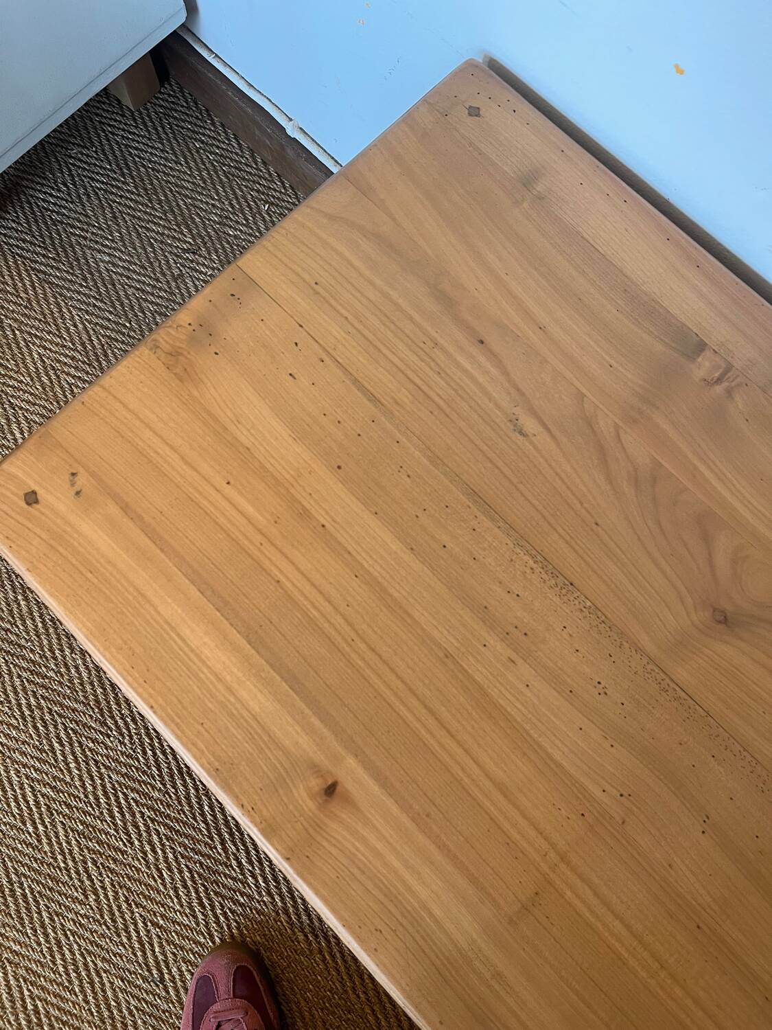 Vintage solid wood coffee table