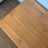 Table basse en bois massif vintage