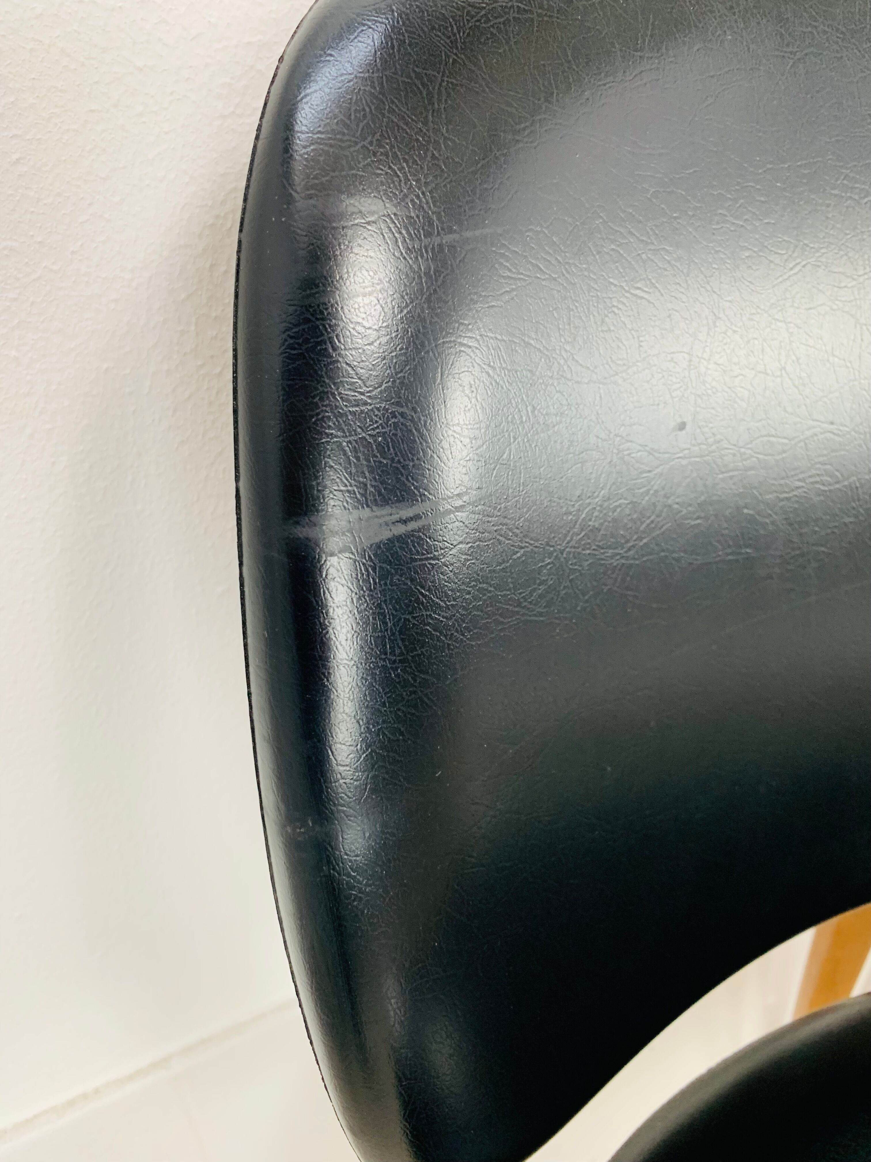 4 Baumann Pegasus chairs, black, 60s