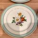 6 flat plates in half-porcelain Badonviller