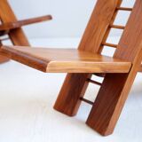 Pair of Africa armchairs Marcel Ramond France 1970