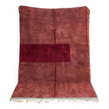 Tapis rouge rose marocain moderne 150cmx200cm