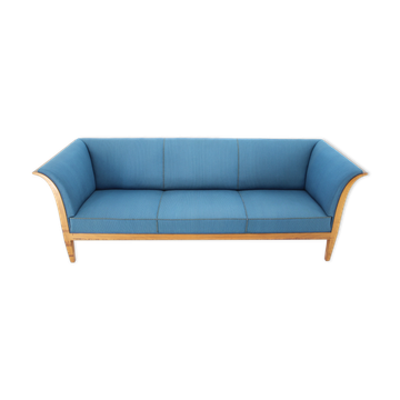 1940s Frits Henningsen mahogany three-seat sofa, Denmark