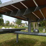 Picnic table and garden bench
